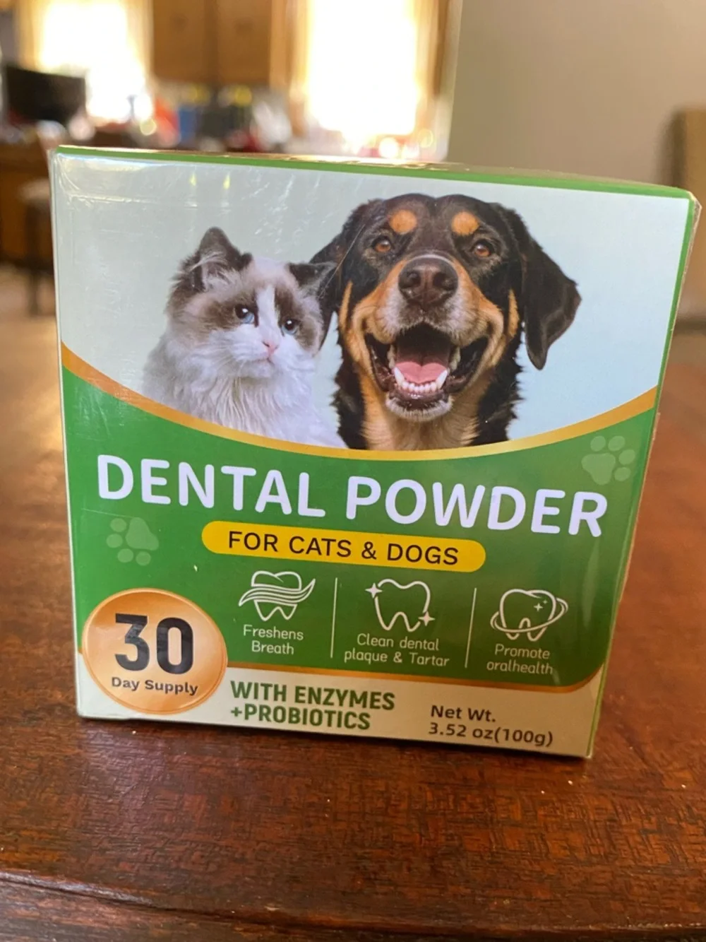 New! Dental Powder for Cats & Dogs w/Enzymes & Probiotics
